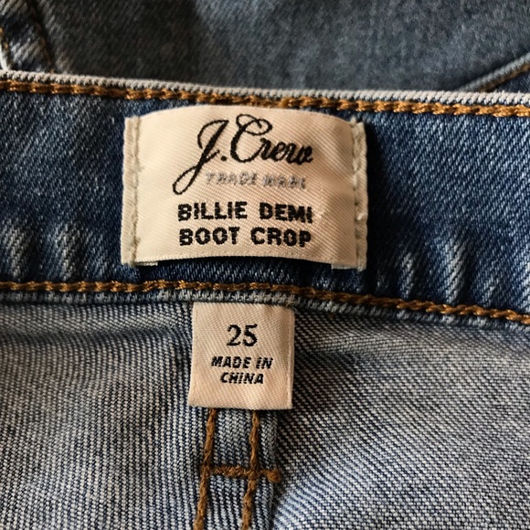 J. CREW BILLIE DEMI HIGH RISE BOOT CUT JEANS Sz 25 - Picture 4 of 16